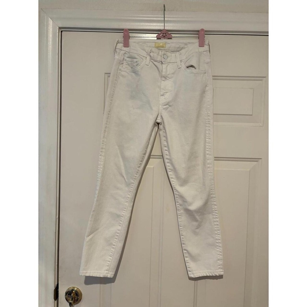 Mother size 27 white stretchy jeans #91